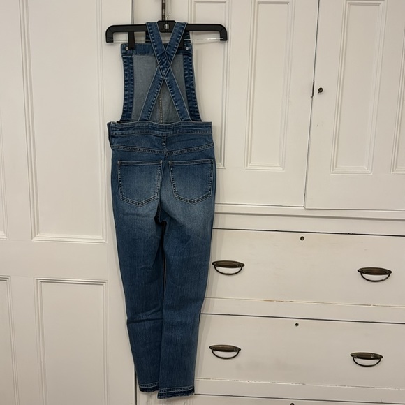 MADEWELL LIGHT BLUE DENIM SKINNY OVERALLS SZ XS - Picture 2 of 8